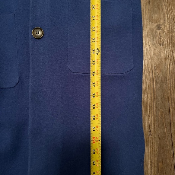 Chic Blue Button-Up Sweater Coat - Picture 8 of 8